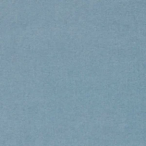blue plain velvet-chenille fabric from Clarke & Clarke