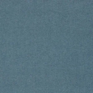 blue plain velvet-chenille fabric from Clarke & Clarke