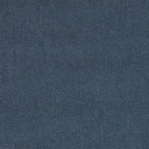 blue plain velvet-chenille fabric from Clarke & Clarke