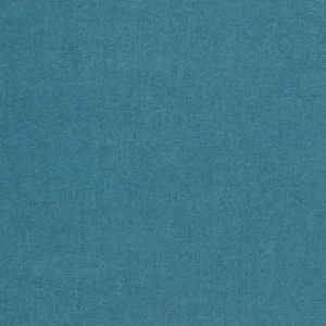 blue plain velvet-chenille fabric from Clarke & Clarke