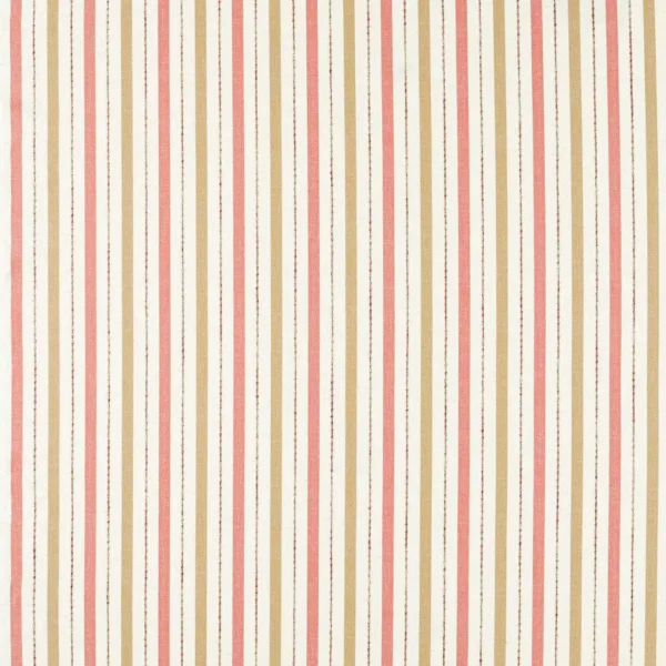 Camino Fabric - Camel / Spice by red striped woven fabric from Clarke & Clarke