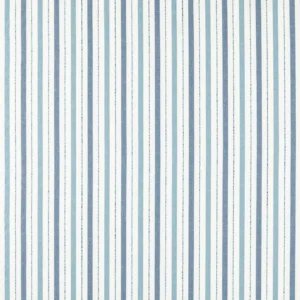 blue striped woven fabric from Clarke & Clarke