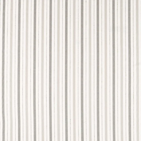 Camino Fabric - Dove by black-grey striped woven fabric from Clarke & Clarke