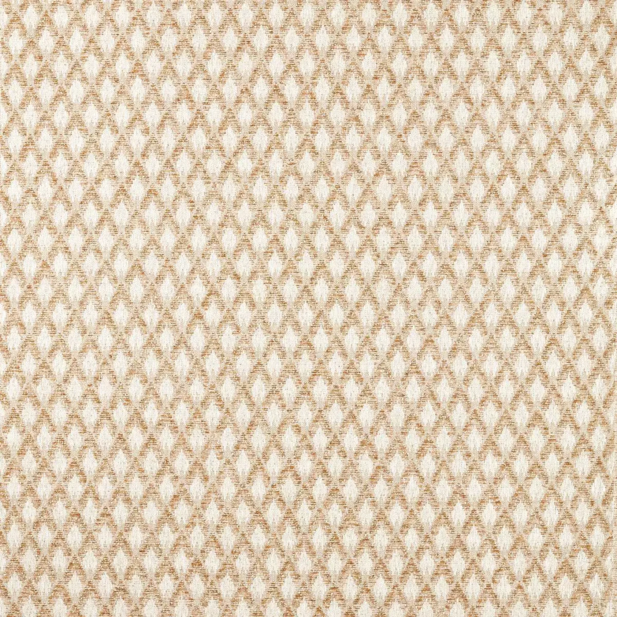 yellow geometric woven fabric from Clarke & Clarke