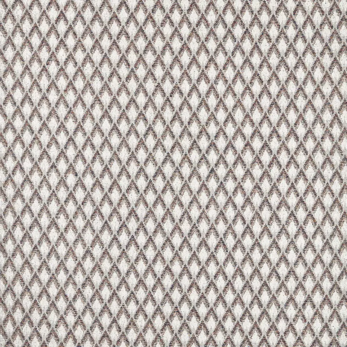 Torre Fabric - Denim / Rust by brown geometric woven fabric from Clarke & Clarke