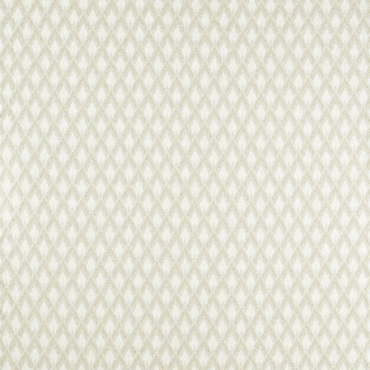 Torre Fabric - Ivory by white geometric woven fabric from Clarke & Clarke