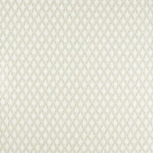 white geometric woven fabric from Clarke & Clarke