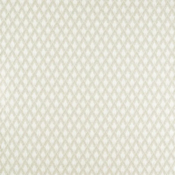 Torre Fabric - Ivory by white geometric woven fabric from Clarke & Clarke