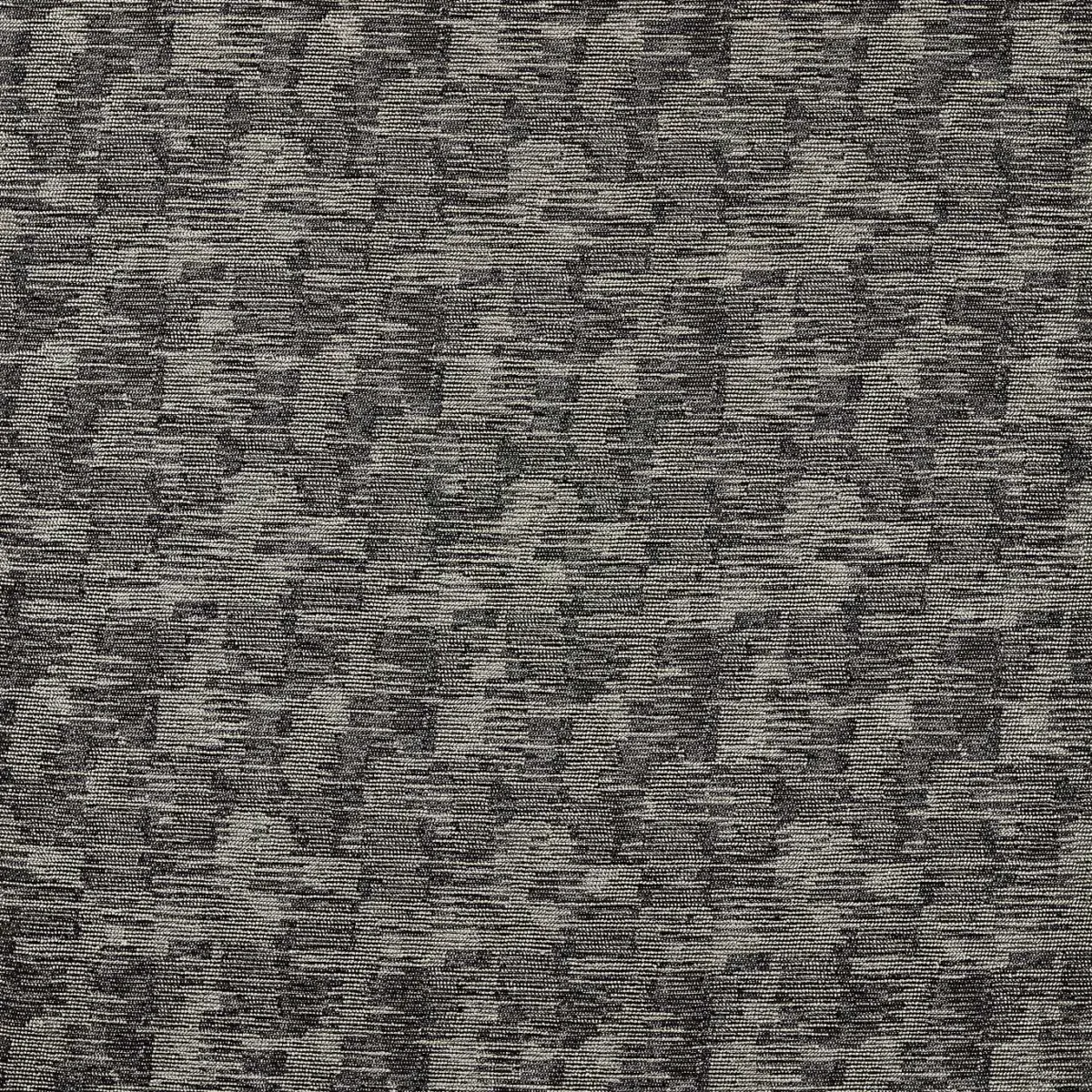 Zocalo Fabric - Noir / Linen by black-grey contemporary woven fabric from Clarke & Clarke
