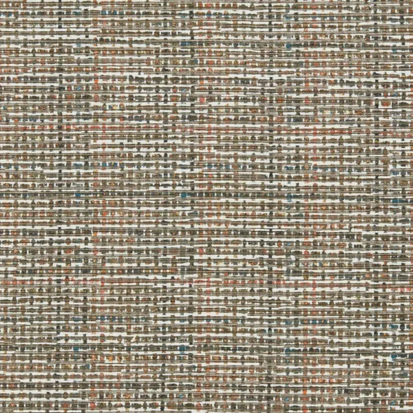 Atrio Fabric - Marine / Spice by brown plain woven fabric from Clarke & Clarke