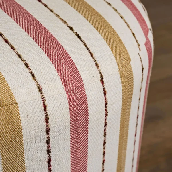 Camino Fabric - Camel / Spice by red striped pouf with