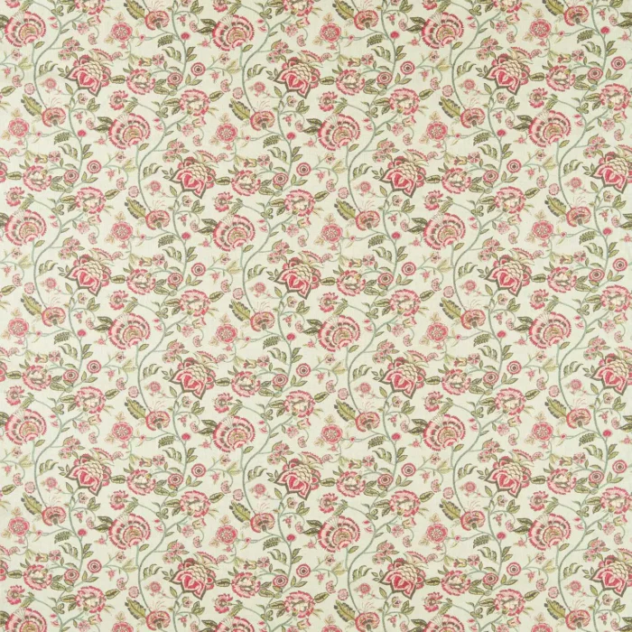 Barmeri Fabric - Sage / Blush swatch