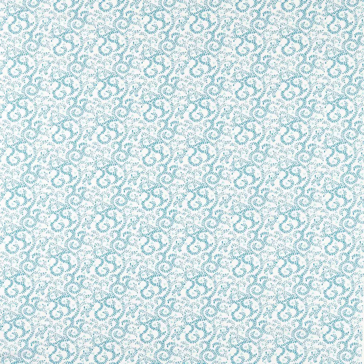 Buta Fabric - Cobalt by blue botanical printed fabric from Clarke & Clarke