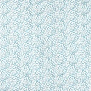 blue botanical printed fabric from Clarke & Clarke