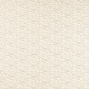 neutral botanical embroideried fabric from Clarke & Clarke