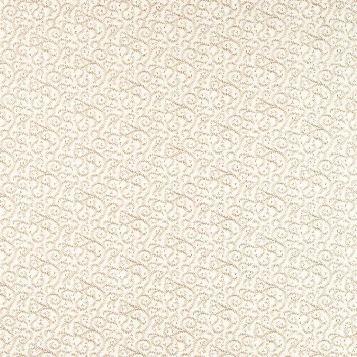 Buta Embroidery Fabric - Natural swatch