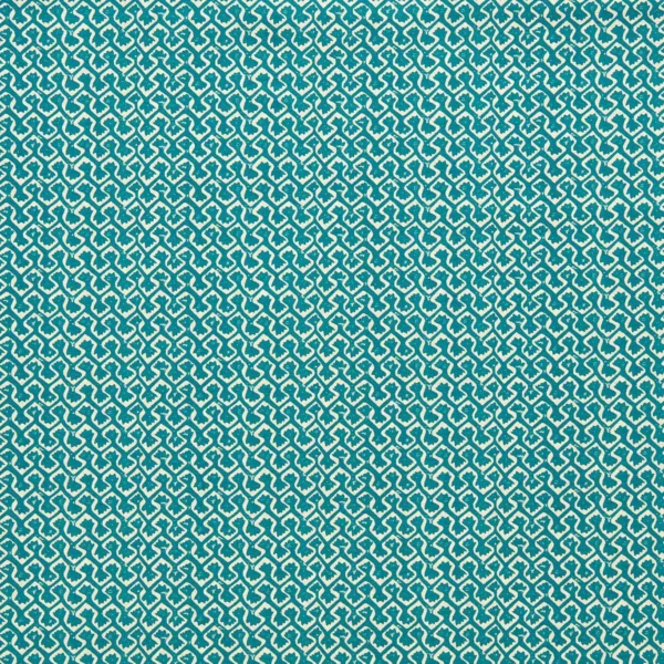 Kalpa Fabric - Teal by blue misc cotton fabric from Clarke & Clarke