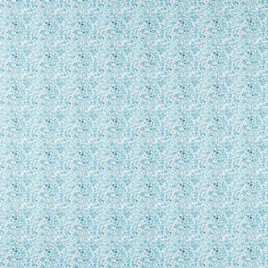blue botanical cotton fabric from Clarke & Clarke