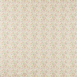 pink botanical cotton fabric from Clarke & Clarke