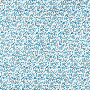blue botanical printed fabric from Clarke & Clarke