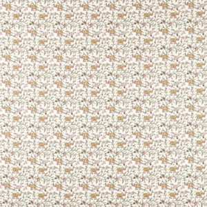 brown botanical printed fabric from Clarke & Clarke