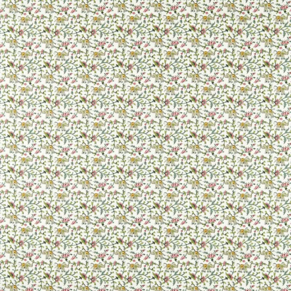 green botanical printed fabric from Clarke & Clarke
