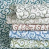 green botanical fabrics with fabrics