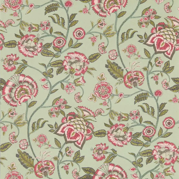 green botanical wallpaper from clarke & clarke