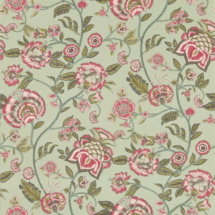 Barmeri Wallpaper - Sage /  Blush – Sage / Blush swatch