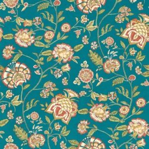blue botanical wallpaper from clarke & clarke