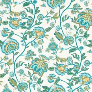 green botanical wallpaper from clarke & clarke