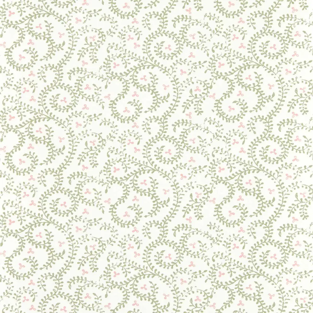 Buta Wallpaper - Sage by green botanical wallpaper from clarke & clarke