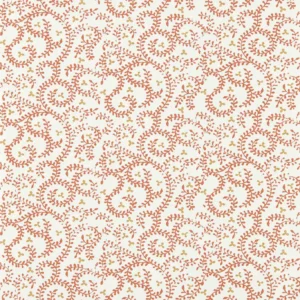 orange botanical wallpaper from clarke & clarke