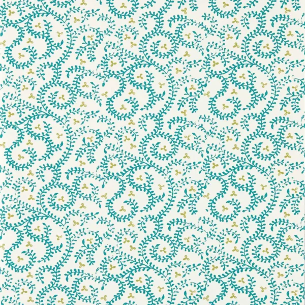 blue botanical wallpaper from clarke & clarke
