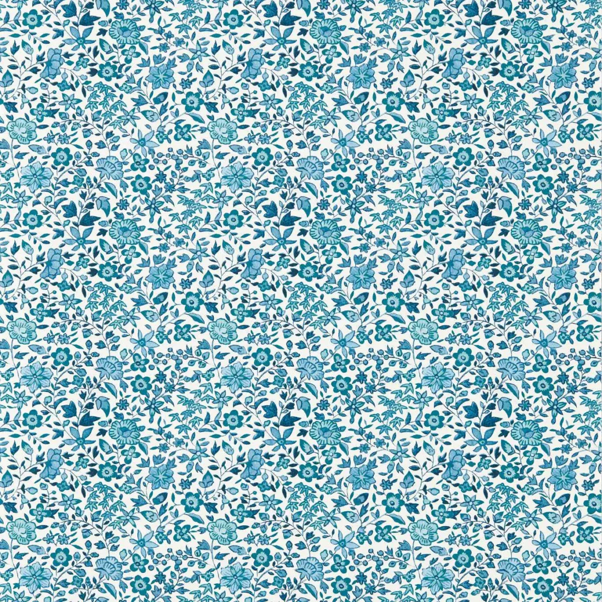 blue botanical wallpaper from clarke & clarke