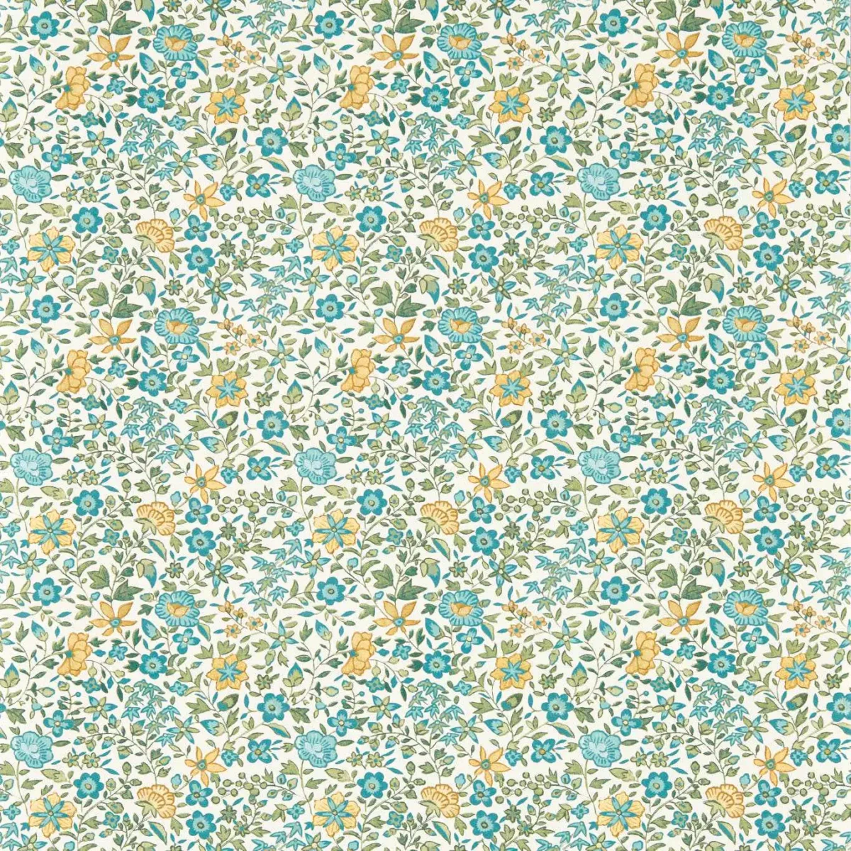 blue botanical wallpaper from clarke & clarke