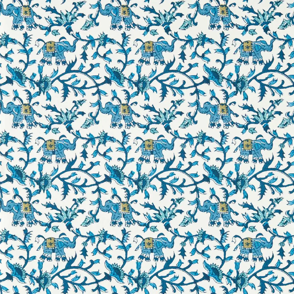 blue botanical wallpaper from clarke & clarke