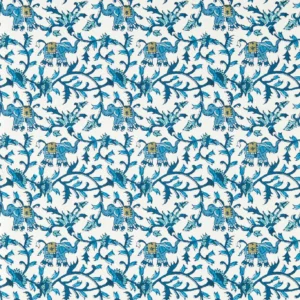 blue botanical wallpaper from clarke & clarke