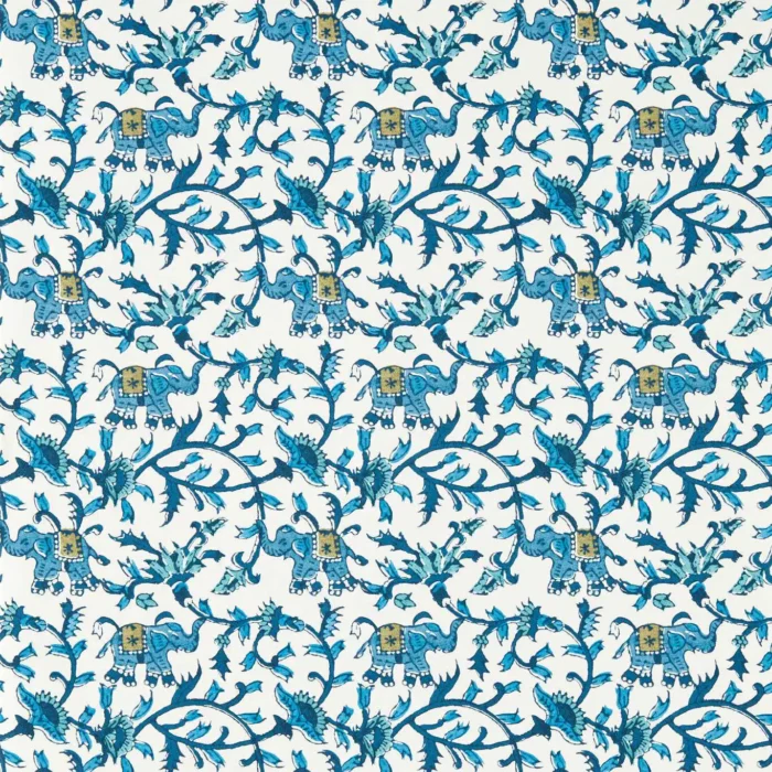 Hathi Wallpaper - Cobalt swatch