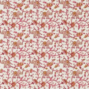 red botanical wallpaper from clarke & clarke