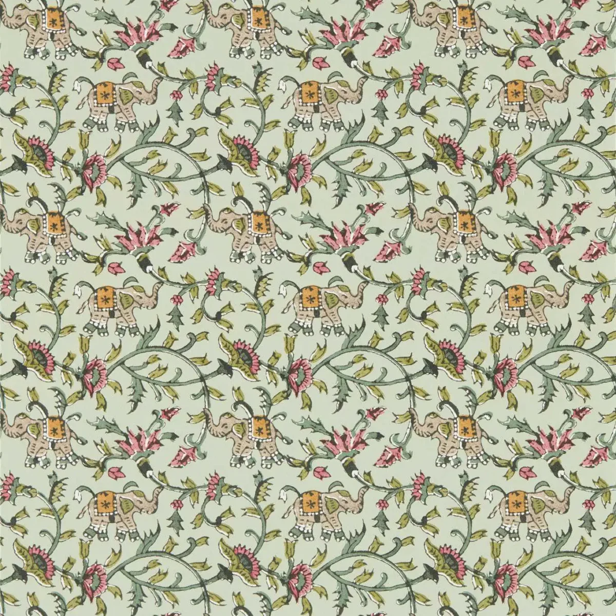green botanical wallpaper from clarke & clarke