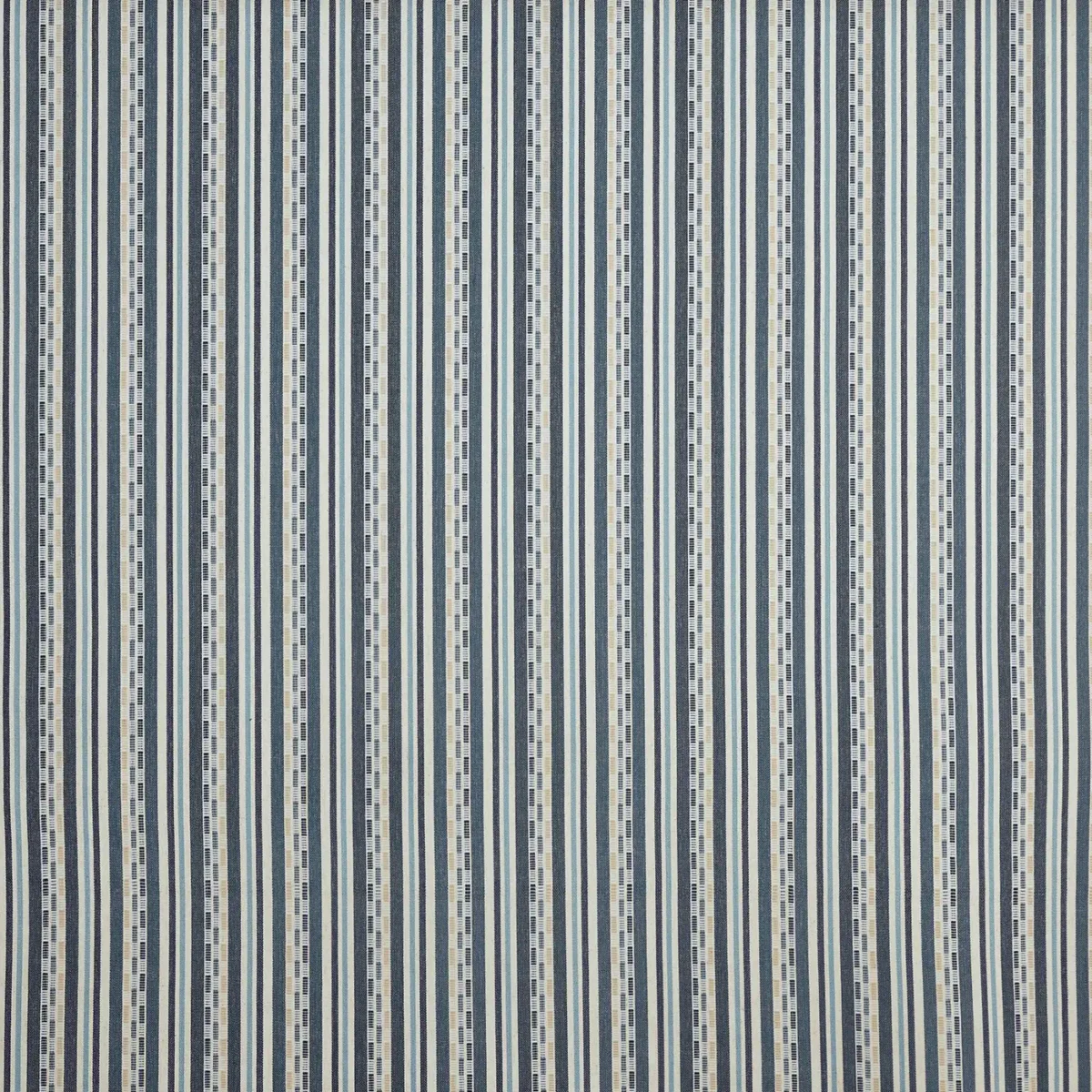 Abara Fabric - Ocean by blue striped woven fabric from Prestigious Textiles