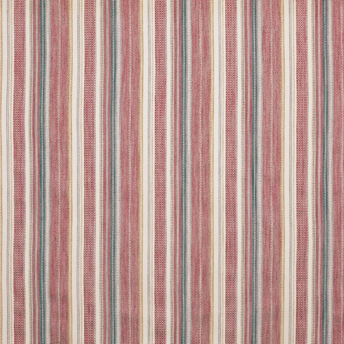 Zola Fabric - Berry by red striped woven fabric from Prestigious Textiles