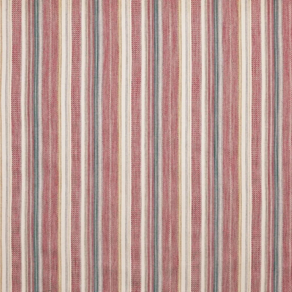 Zola Fabric - Berry by red striped woven fabric from Prestigious Textiles