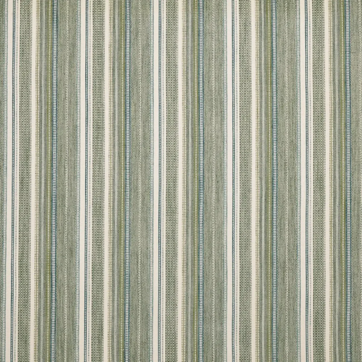 Zola Fabric - Cactus by green striped woven fabric from Prestigious Textiles