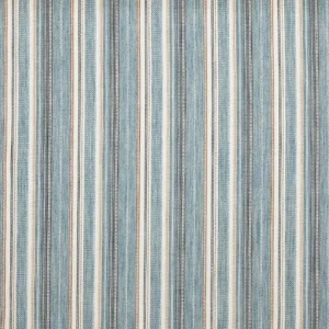 blue striped woven fabric from Prestigious Textiles
