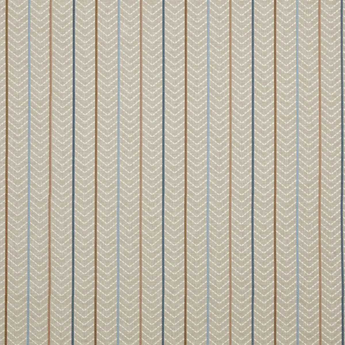 black-grey striped embroideried fabric from Prestigious Textiles