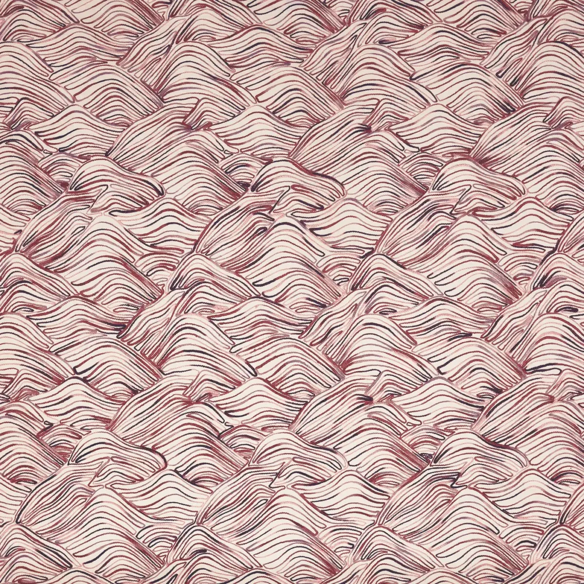 Liyana Fabric - Berry by purple misc embroideried fabric from Prestigious Textiles