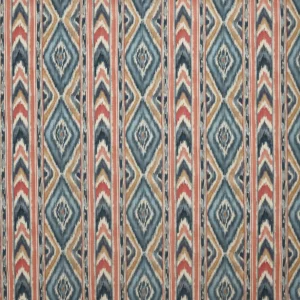 blue geometric printed fabric from Prestigious Textiles