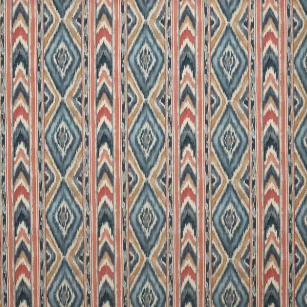 blue geometric printed fabric from Prestigious Textiles